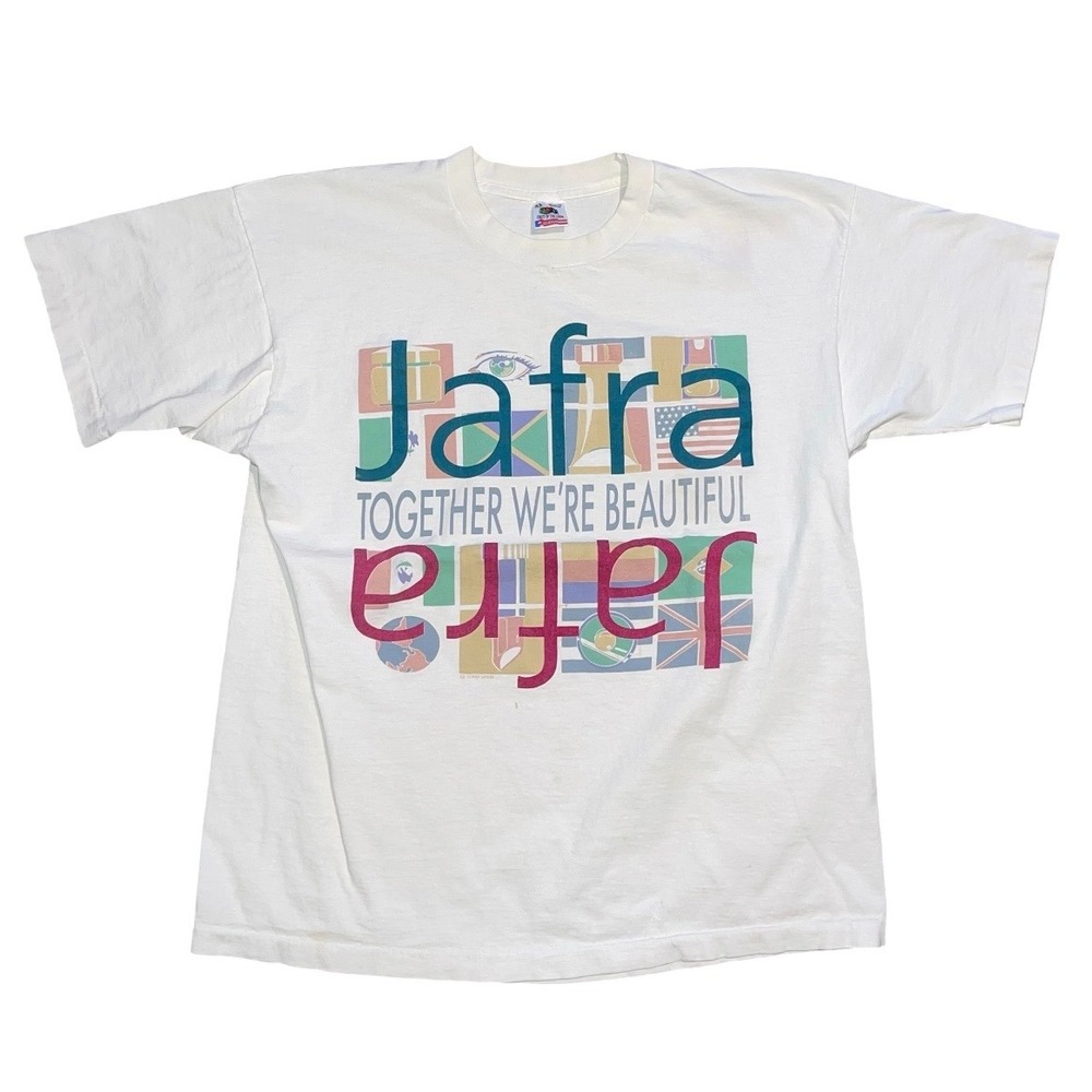 Vintage 90s Jafra Together Were Beautiful T Shirt XL Single Stitch Made in USA